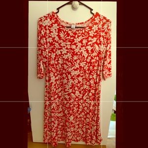 Coral Floral Old Navy Dress